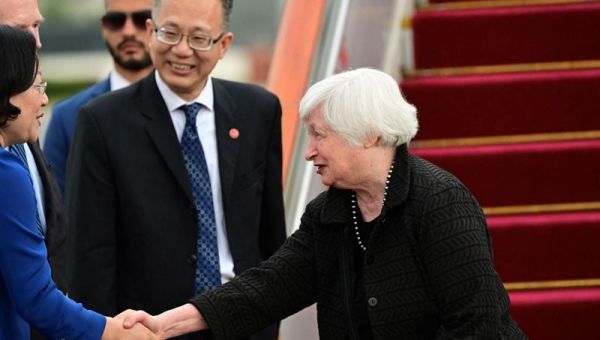 Yellen holds talks with China’s central bank governor, former economy tsar