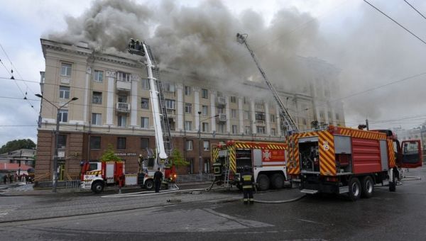 Ukraine downs Russian strategic bomber after airstrike kills eight, Kyiv says