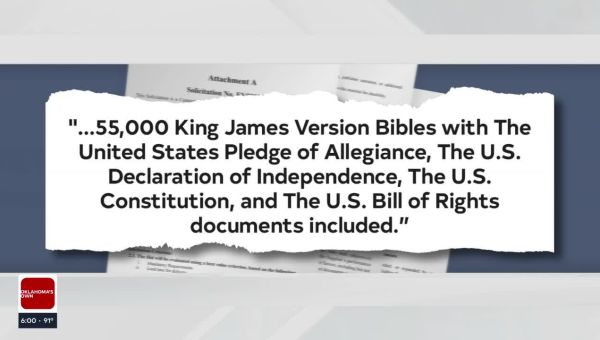 State Lawmakers Question Bidding Process For Oklahoma Classroom Bibles