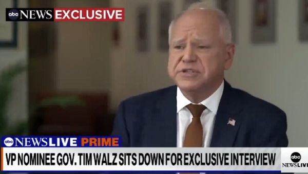 Tim Walz Scrambles, Forced Into Panic Mode After TV Host Presses Him on Election Comments