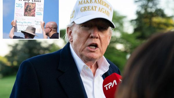 Trump blasts sinking poll numbers on eve of his 100th day in office:...