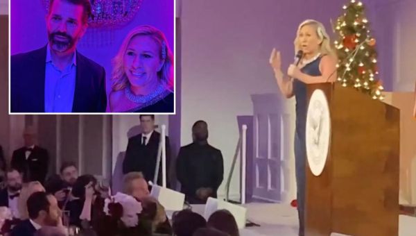 Marjorie Taylor Greene and Donald Trump Jr. bash Dems at NY Young...
