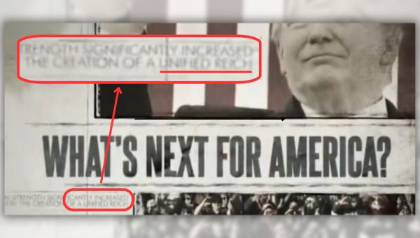 ‘Unified Reich’ Reference Contained in Video Posted to Trump’s Truth Social Account?