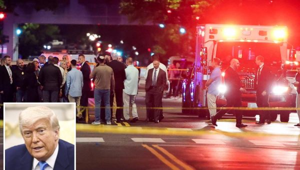 Trump condemns deadly shooting of 2 Israeli embassy staffers...