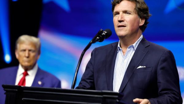 Kamala Campaign Calls Tucker Carlson ‘F–king Weird’ For Comparing Trump To Angry Dad Giving ‘Bad Girl’ America ‘Vigorous Spanking’