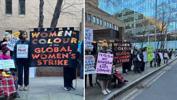 ‘Who do we report to when the rapists are police?’: Protestors gather outside David Carrick’s sentencing