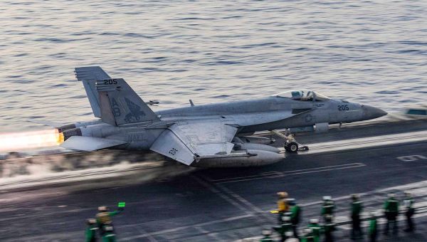 Another Navy Fighter Jet Crashes into the Red Sea for the Second Time in 8 Days. This Time, 2 Pilots Were Injured