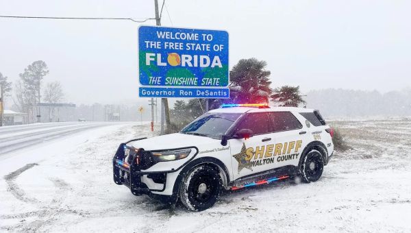 Florida sees heaviest snowfall in state’s history as winter storm slams South