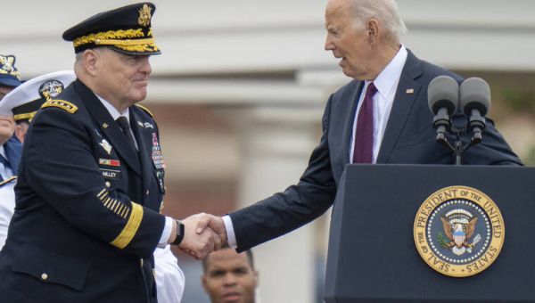 Gen. Milley delivers defense of democracy, swipes at Trump in farewell address