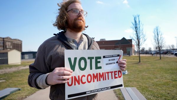 Michigan's 'uncommitted' voters send warning sign to President Biden