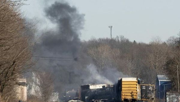 Residents near toxic US train derailment urged not to drink water