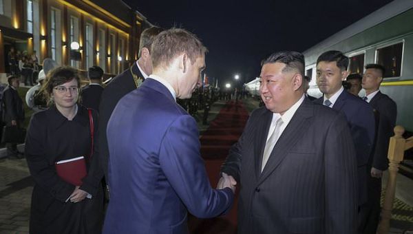 Kim Jong Un arrives at cosmodrome in Russia's far east for meeting...