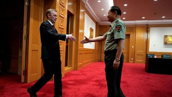 Biden aide Sullivan raises Taiwan, South China Sea concerns with...