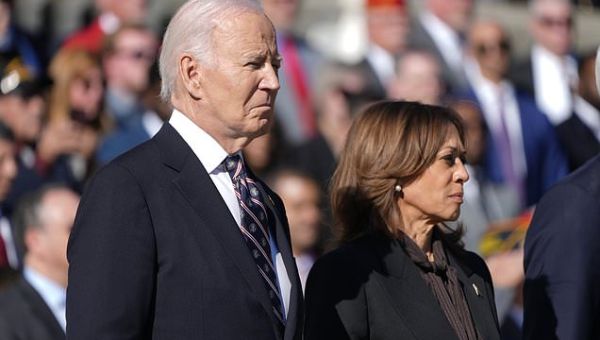Biden and Harris appear together for first time since she lost…