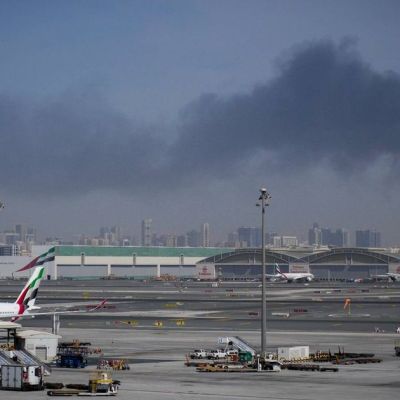 Debris falls from sky after ‘interception’ near Dubai airport as planes circle