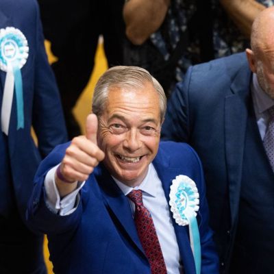 Reform UK leader Nigel Farage re-elected as Clacton MP in landslide victory