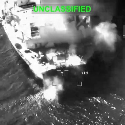 Three Iranian oil tankers hit after US aircraft carrier targeted by Iran
