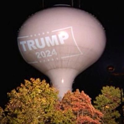 ‘Trump 2024’ Was Projected on a Town’s Water Tower. A Standoff Ensued.