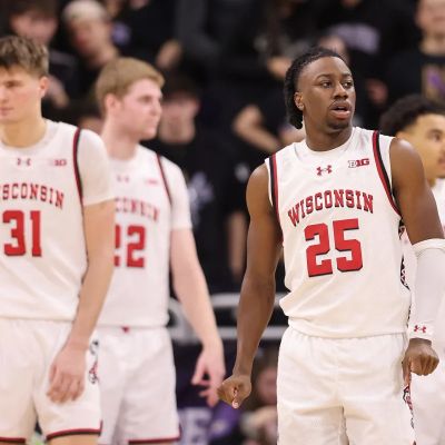 Who is Wisconsin basketball playing in the second round of the Big Ten Tournament?