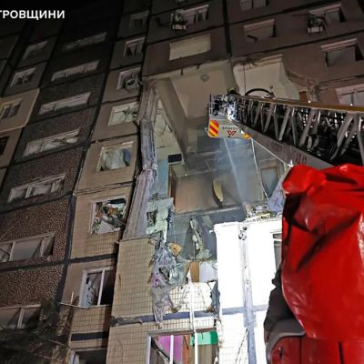 Russian drone strike on Ukraine tower block kills woman and injures 11 people – Yahoo News UK