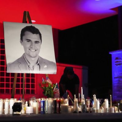 He was asking Charlie Kirk a question. Then a shot rang out