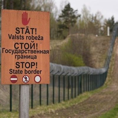 Tunnel on the Belarus-Latvia border