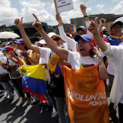 Thousands March Against Embattled Venezuelan President