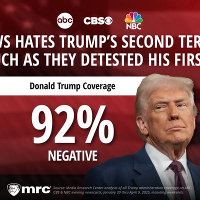 TV News Assaults 2nd Trump Admin With 92% Negative Coverage