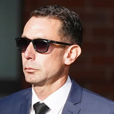 Sacked referee David Coote arrives at Nottingham Magistrates Court