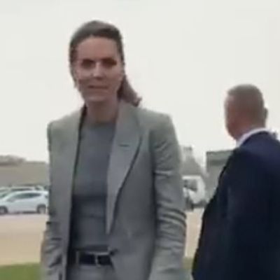 Kate Middleton looks sleek as she visits RAF Coningsby