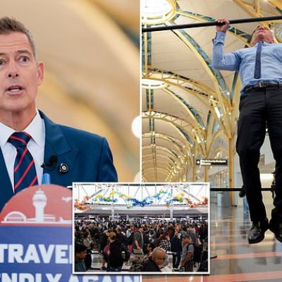 Sean Duffy duels RFK Jr. in pull-ups as pair unveil $1B airport plans
