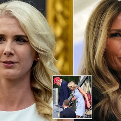 Trump ridiculed over relationship with blonde female aide…