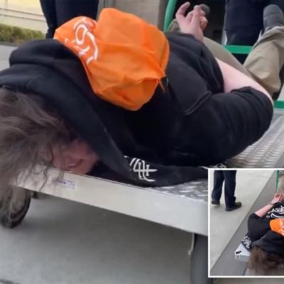 ICE posts viral video of cuffed Portland protester being wheeled away…