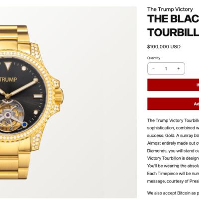 Trump’s $100,000 Swiss-Made Watch Is a Slow Seller