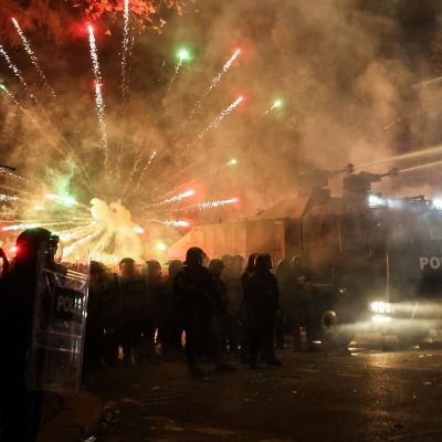 Georgian Lari Touches Two-Year Low After Clashes Between Police and Protestors
