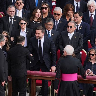 Vance, Zelenskiy Shake Hands at Vatican After Oval Office Spat