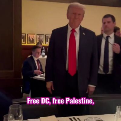 Code Pink shared video of members protesting the president inside a D.C. restaurant Tuesday night. This is how they got in.