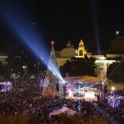 Bethlehem Lights up Christmas Tree for First Time Since Gaza War