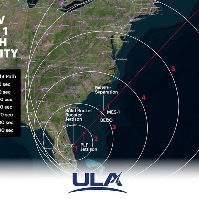 Amazon rocket launch, Atlas V liftoff from Cape Canaveral, Florida, may be seen in Daytona Beach