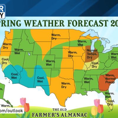 Old Farmer's Almanac, NOAA align on warm and potentially dry spring for New England