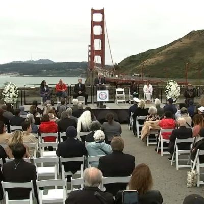 Commemoration held for suicide deterrent nets on SF’s Golden Gate Bridge