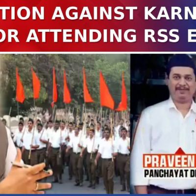 Karnataka: PDO Officer Suspended For Attending RSS Event, BJP Hits Back At Congress