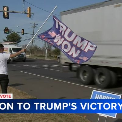 Supporters of Donald Trump celebrate win in Bucks County
