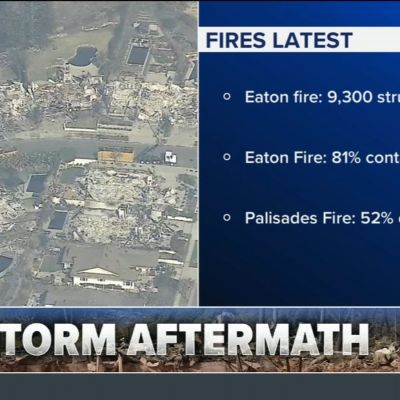 Strong winds coming as firefighters make progress against Eaton, Palisades fires