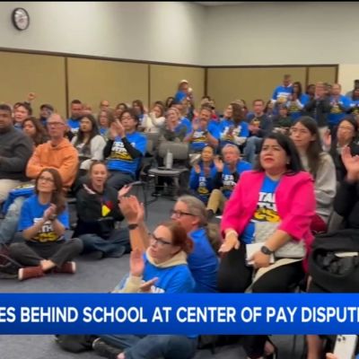 Crowd rallies behind Orange County School of the Arts amid pay dispute