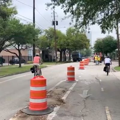 City of Houston paying to remove bike lanes in Midtown, which Harris County paid for