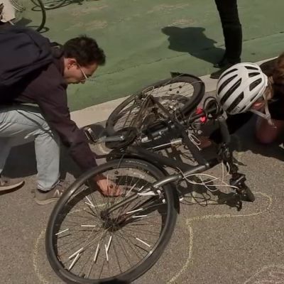 Cycling advocates hold “funeral” for Midtown bike lanes that face removal as Mayor touts compromise
