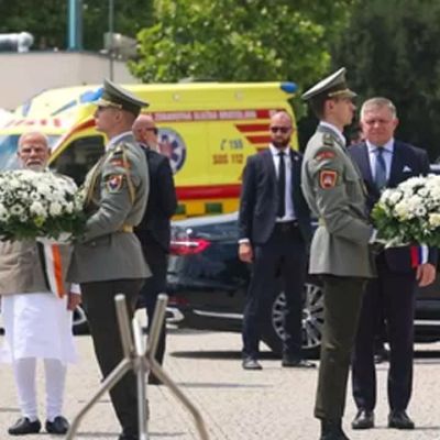 PM Modi, Slovakian counterpart Fico pay tributes at Tomb of Unknown Soldier in Bratislava