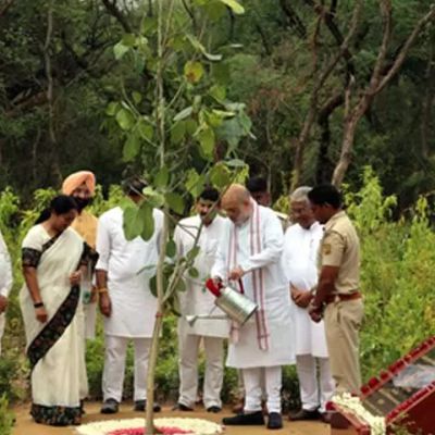 HM Amit Shah kicks off Delhi’s 70 lakh tree plantation drive