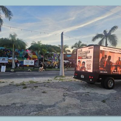 Mobile ad campaign urges pro-choice men in Miami to get involved